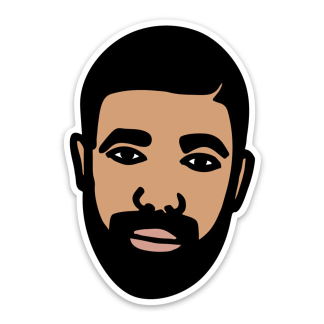 Drake Face Sticker | Hucklebeary